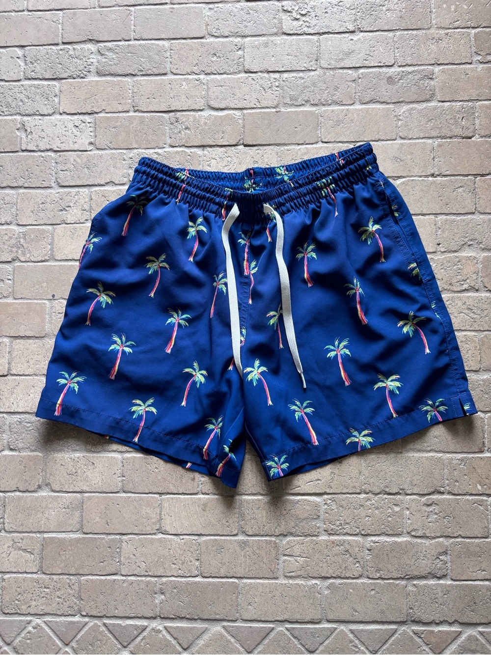 Chubbies blue is Palm Springs swim trunks size small